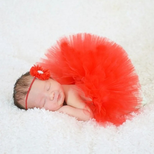 Imagen 2 de 5 de Tutu Para Bebes Recién Nacidas