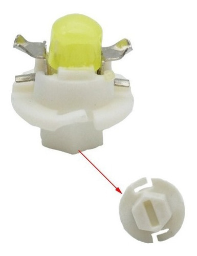10x T5 Luces Led 1smd Cob B8.4d 12v Luz Tablero Blanco