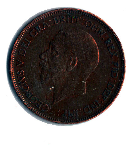 Moneda One Penny 1929 Georgivs Vi