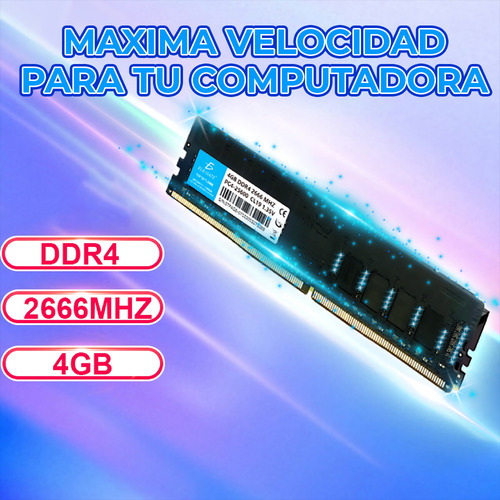 Memoria Ram Ddr4 4gb 2666 Mhz Pc4-25600 Cl19 1.35v 3.2gbps