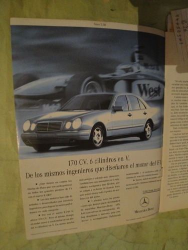 Publicidad Mercedes Benz E-240 Año 1998