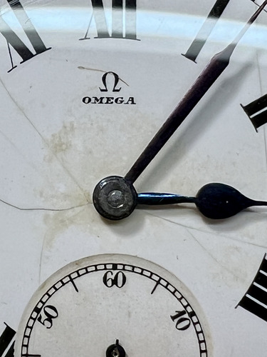 Antiguo Reloj De Bolsillo Omega Ferreviario Años 1900 # 0015 (Usado)