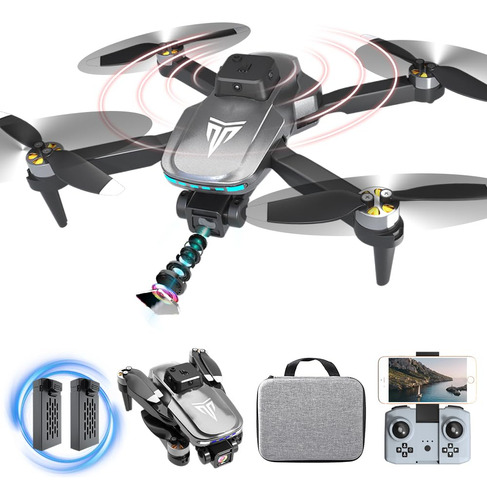 Drone Sin Escobillas Con Cámara 4k Fpv Plegable Con Funda .