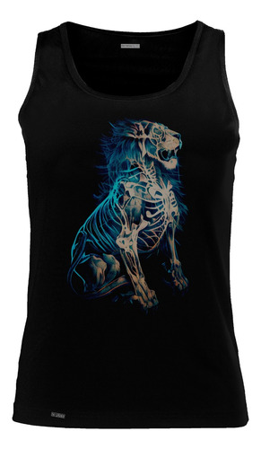 Camiseta Esqueleto León Radiografía Tinta Esqueleto Inp Sbo