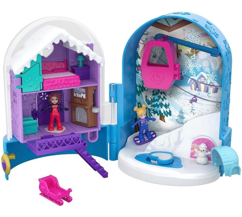 Mattel Polly Pocket World, Snow Globe - Globo De Nieve