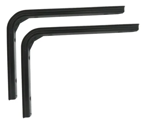 Soporte Estante Mensula Bracket Sc 200x250 Mm Negro X Par soporte-estante-mensula-bracket-sc-200x250-mm-negro-x-par