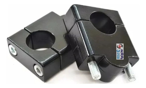 Jm Clamp Elevador Manubrio Negro Grueso A Grueso Ø 28x40mm