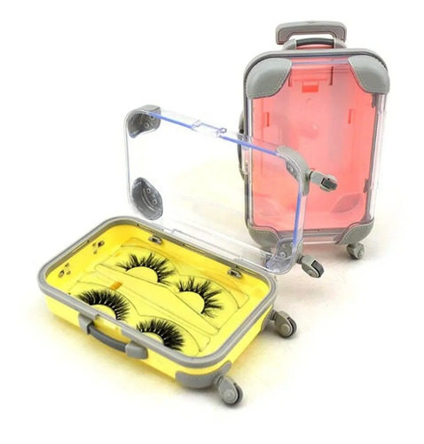 Mini Maleta Estuche Para Pestañas Postizas Y Cosméticos | MercadoLibre