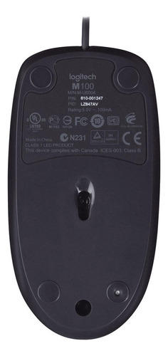 Mouse Logitech M100 Negro