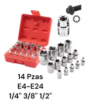 Comprar Juego De Dados Estrella Torx E-torx Hembra E14-e24 14 Piezas