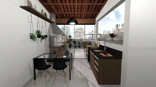 Imagem 1 de 6 de Cobertura Com 2 Dormitórios À Venda, 110 M² Por R$ 550.000 - Vila Pires - Santo André/sp - Co1375