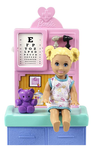 Barbie Pediatrician Playset, Muñeca Morena (12 Pulgadas), Me