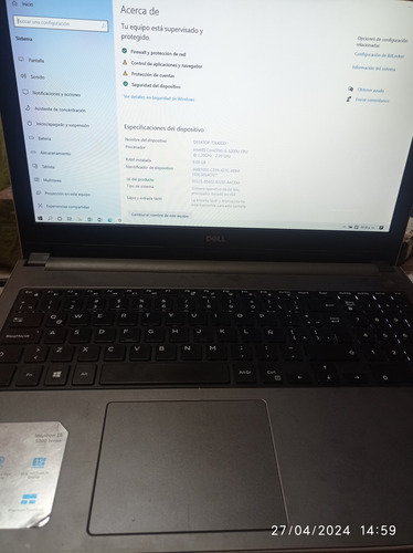 Bocinas Dell Original 15 5000 Series P51f Funcionales (Usado)