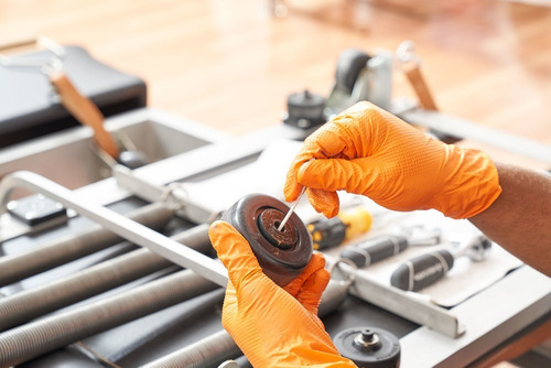 Imagem 5 de 5 de 8 Rodas Do Carrinho Do Reformer + 16 Rolamentos