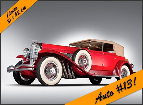 Autos Vintage Antiguos Láminas Autoadhesivas Posters 30 X 42