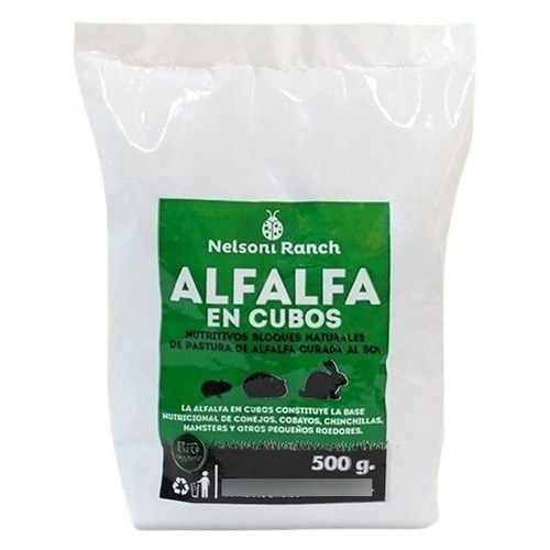 Alfalfa En Cubos X 500 Gr Cobayo Conejo Hamster Roedores 