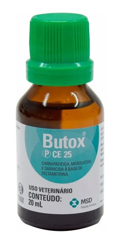 Butox® 20ml Ce 25 Carrapaticida Sarnicida Pulgas Mosquicida