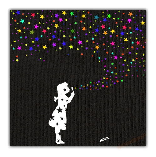 Poster 50x50cm Obra Fazendo Estrelas - Pra Decorar Sala Casa