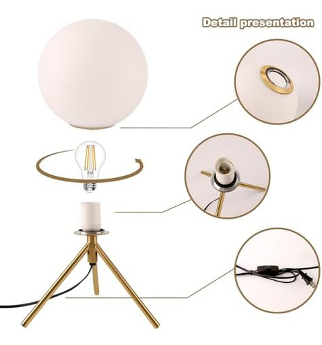 Lámpara De Mesa Con Enchufe, Lámpara De Mesa Retro, Lámpara