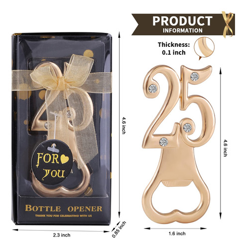 Abridor De Botellas N&b, Paquete De 24 Unidades, Para Regalo