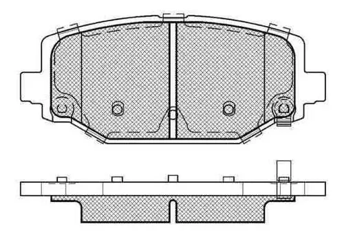 Pastilla De Freno Fiat Freemont 2.0 - 2.4 - 3.6 Jtd 11/ Tras