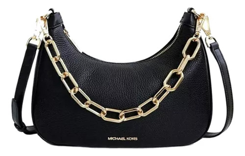 Bolsa Michael Kors Cora Cuero Negro Shoulder Bag Original 