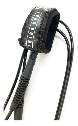 Imagem 5 de 6 de Leash Regular 6 Pés Com 6,5mm Com Duplo Girador Tribo Surf