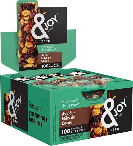 Barra De Nuts Enjoy Zero Açúcar 25g Caixa 12 Unidades