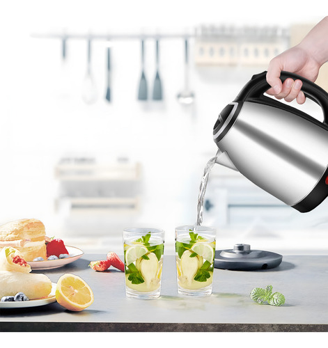 Tetera Cafetera Hervidor Eléctrico 2 Litros Inoxidable