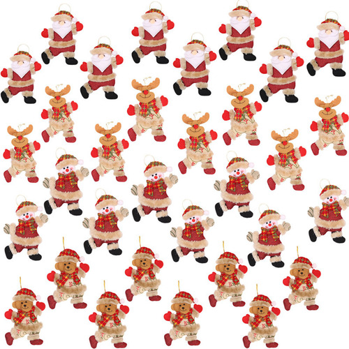 Colgante De Peluche Navideño Colgante De 32 Piezas, Decoraci