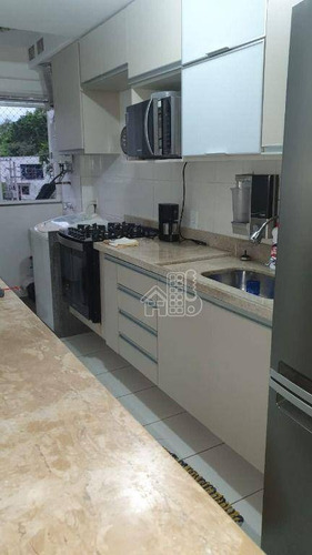 Apartamento Com 3 Dormitórios À Venda, 77 M² Por R$ 340.000,00 - Maria Paula - São Gonçalo/rj - Ap4303