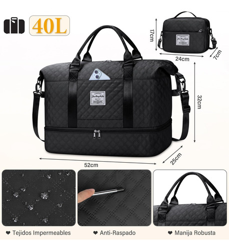 Bolso Mano Deportivo Para Mujer, Bolsa Gimnasio, Bolsa Viaje
