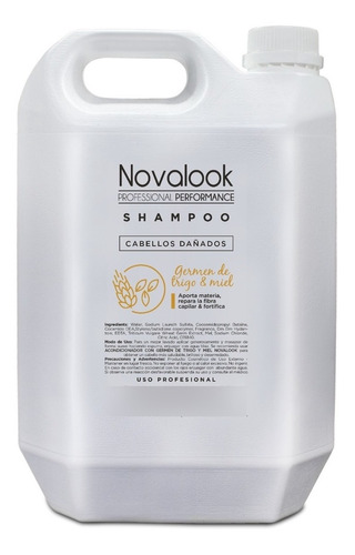 Shampoo Trigo Y Miel X 5 Lts (cabellos Dañados). Novalook.