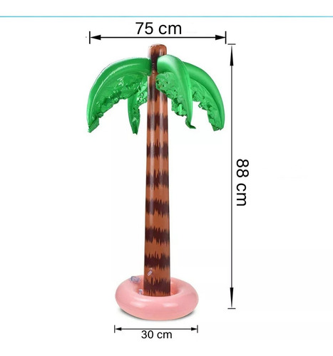 Imagen 4 de 7 de Inflable Palmera Grande Salvavidas Alberca