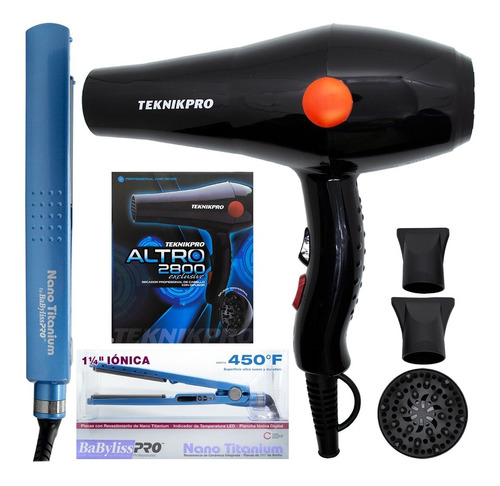 Babyliss Planchita 2091 + Teknikpro Secador De Pelo Altro