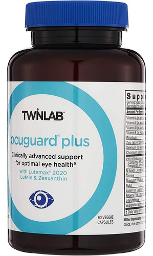 Twinlab Ocuguard Plus Suplemento Para Ojos Con Zinc, A, C Y
