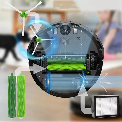 Piezas de repuesto compatibles con iRobot Roomba Serie E, I y J, paquete de  3 filtros de limpieza de alta eficiencia (i3 i3+ i4 i6 i6+ i7 i7+ i8 i8+