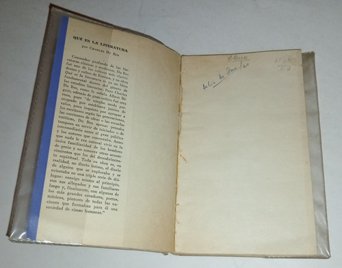 Que Es La Literatura - Charles Du Bos (Usado)