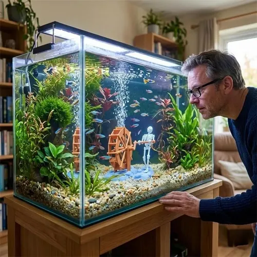 Decoração Aquário G Com Design Dinâmico Aa -zzxx | MercadoLivre