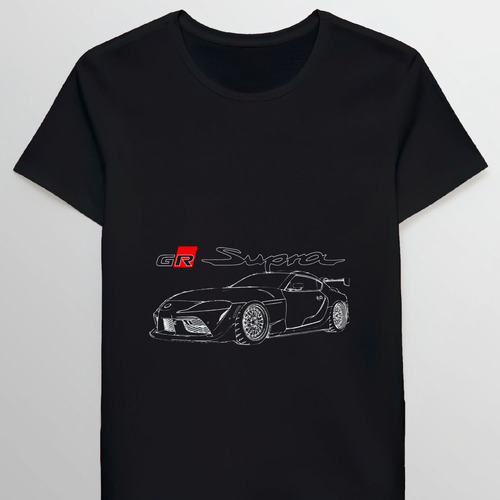 Remera Hks Toyota Gr A90 Supra Line Art 58991805