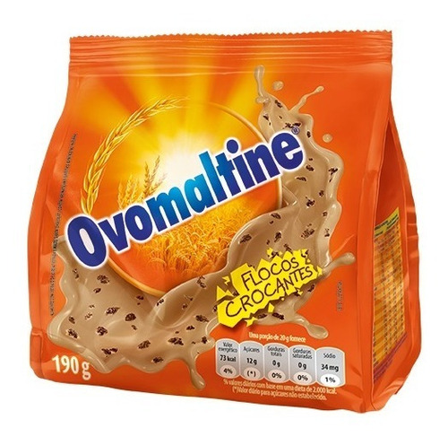 Imagem 1 de 1 de Achocolatado Ovomaltine Flocos Crocantes 190g