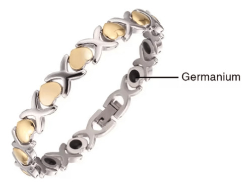 Pulsera Magnética Titanio Funcional Y Germanio