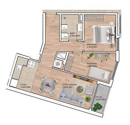 Apartamento A Estrenar Sobre Garibaldi