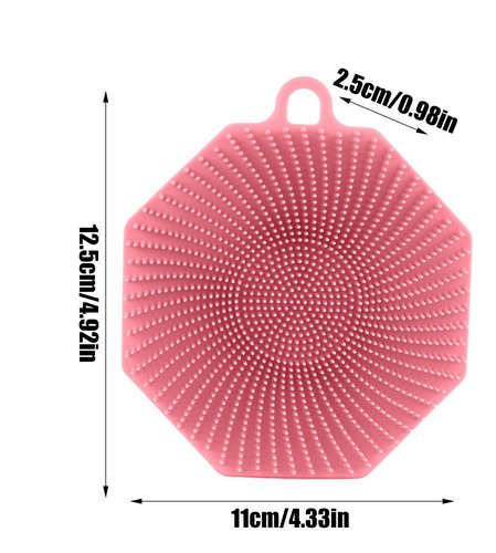 Pincel De Ducha De Silicona Silicone Loofah Scrubber De Cuer