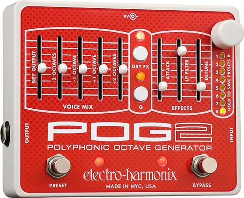 Pedal Electro Harmonix Pog 2 Octavador Nuevo P/ Guitarra