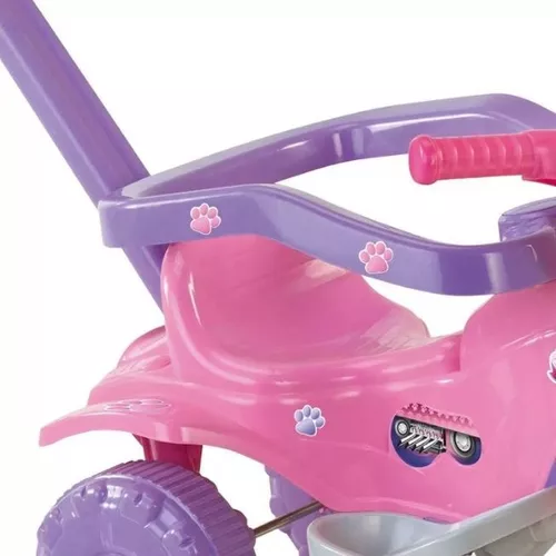 Triciclo Motoca Infantil Tico Tico Pets Rosa Magic Toys 2811