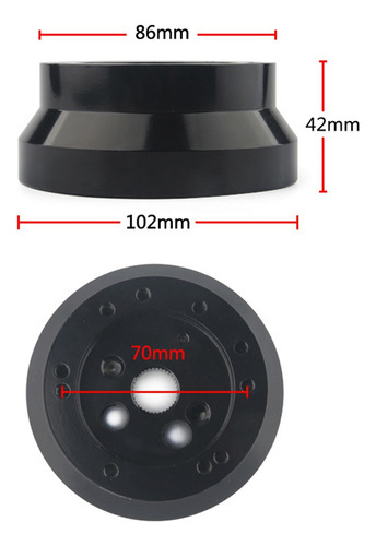 , Adaptador De Base De Cubo De Volante Tipo Billet De 5 Y 6