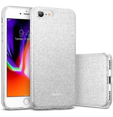 Funda Case Protectora Compatible Con iPhone 8 4.7 , Plateado