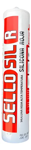 Silicona Sellador Alta Temperatura Roja 300ml