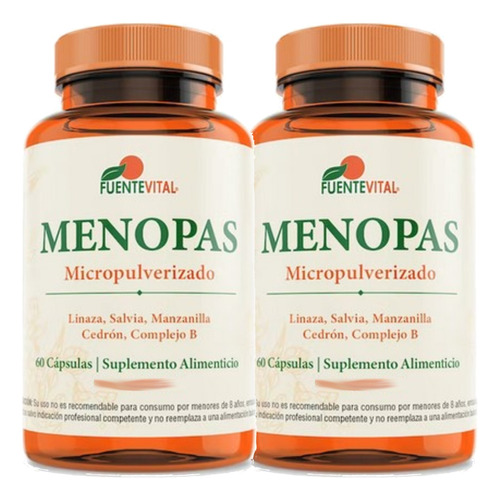 2x Menopas 60 Caps Regulador Hormonal Femenino